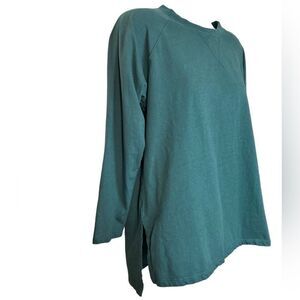 LAKE 100% Cotton Side Slit Lounge Sweater